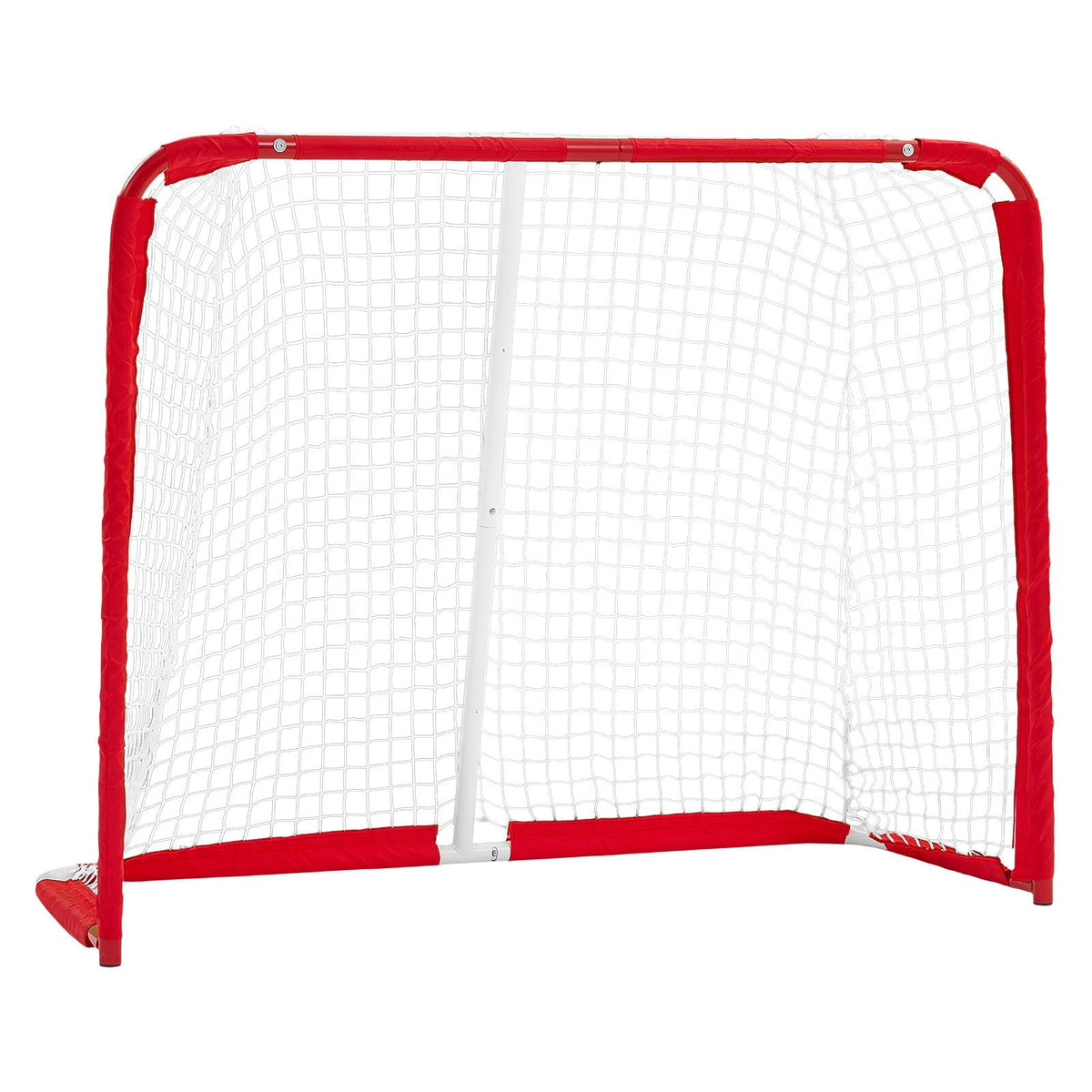Street Hockey Goal, Heavy-Duty Steel Street + Roller Hockey Nets, Durable Hockey Net for Indoor Outdoor Use, Lightweight Portable Training, Easy Assembly for Backyard Park Garage, 55.9 x 44.5 in