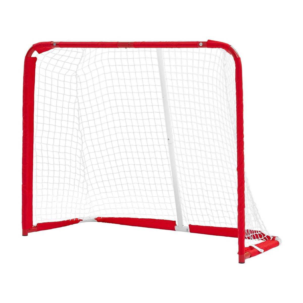 Street Hockey Goal, Heavy-Duty Steel Street + Roller Hockey Nets, Durable Hockey Net for Indoor Outdoor Use, Lightweight Portable Training, Easy Assembly for Backyard Park Garage, 55.9 x 44.5 in