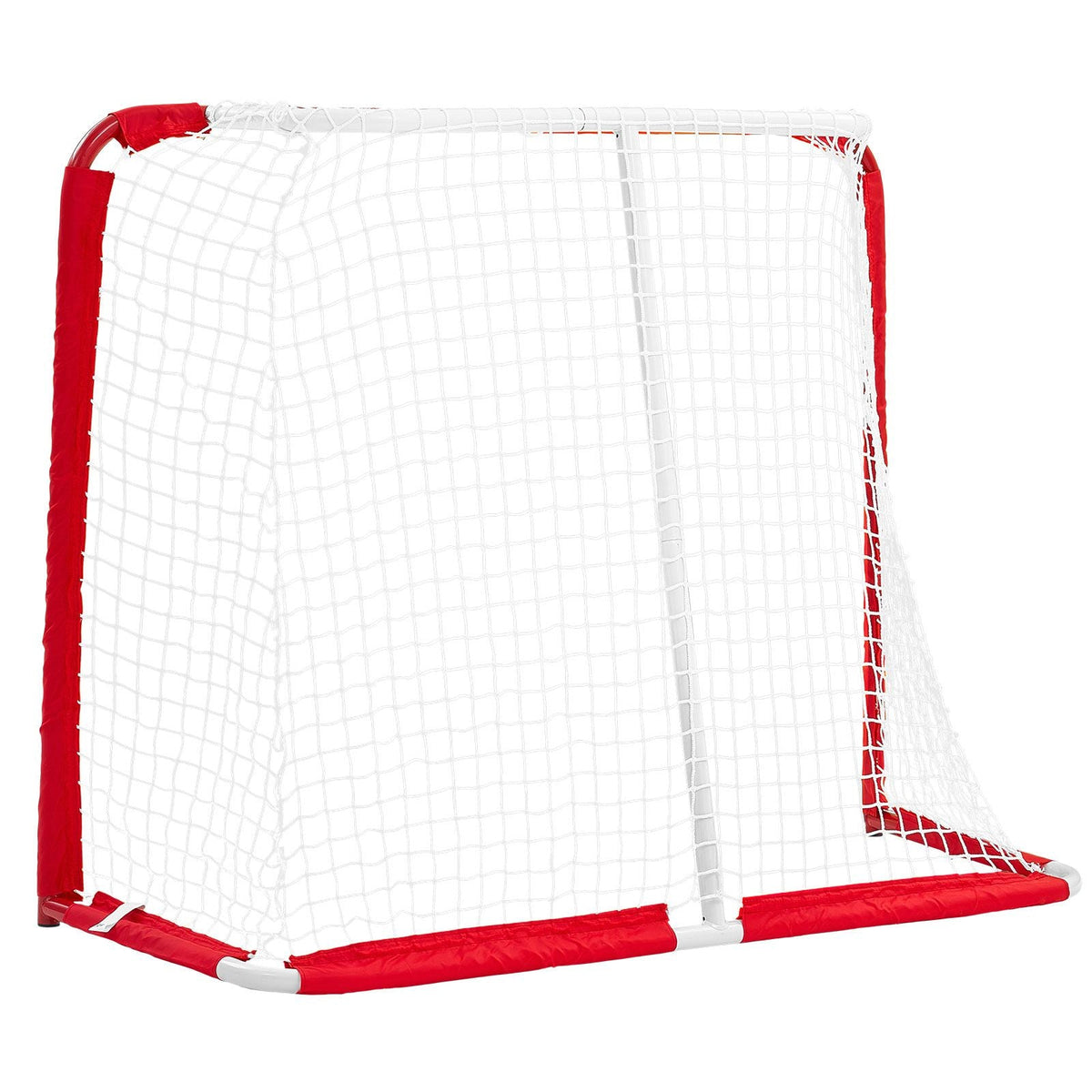 Street Hockey Goal, Heavy-Duty Steel Street + Roller Hockey Nets, Durable Hockey Net for Indoor Outdoor Use, Lightweight Portable Training, Easy Assembly for Backyard Park Garage, 55.9 x 44.5 in