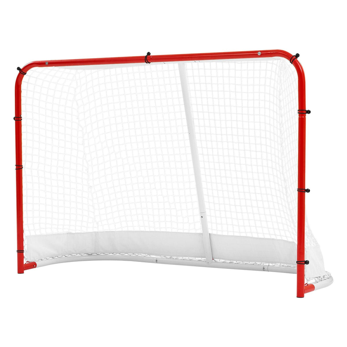 Street Hockey Goal, Heavy-Duty Steel Street + Roller Hockey Nets, Durable Hockey Net for Indoor Outdoor Use, Lightweight Portable Training, Easy Assembly for Backyard Park Garage, 72 x 48 in
