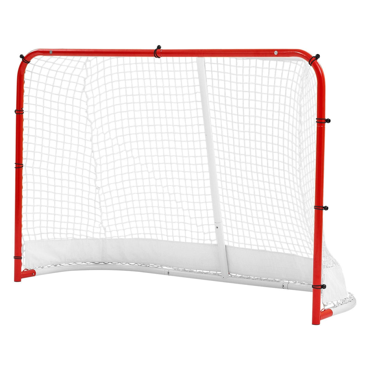 Street Hockey Goal, Heavy-Duty Steel Street + Roller Hockey Nets, Durable Hockey Net for Indoor Outdoor Use, Lightweight Portable Training, Easy Assembly for Backyard Park Garage, 72 x 48 in