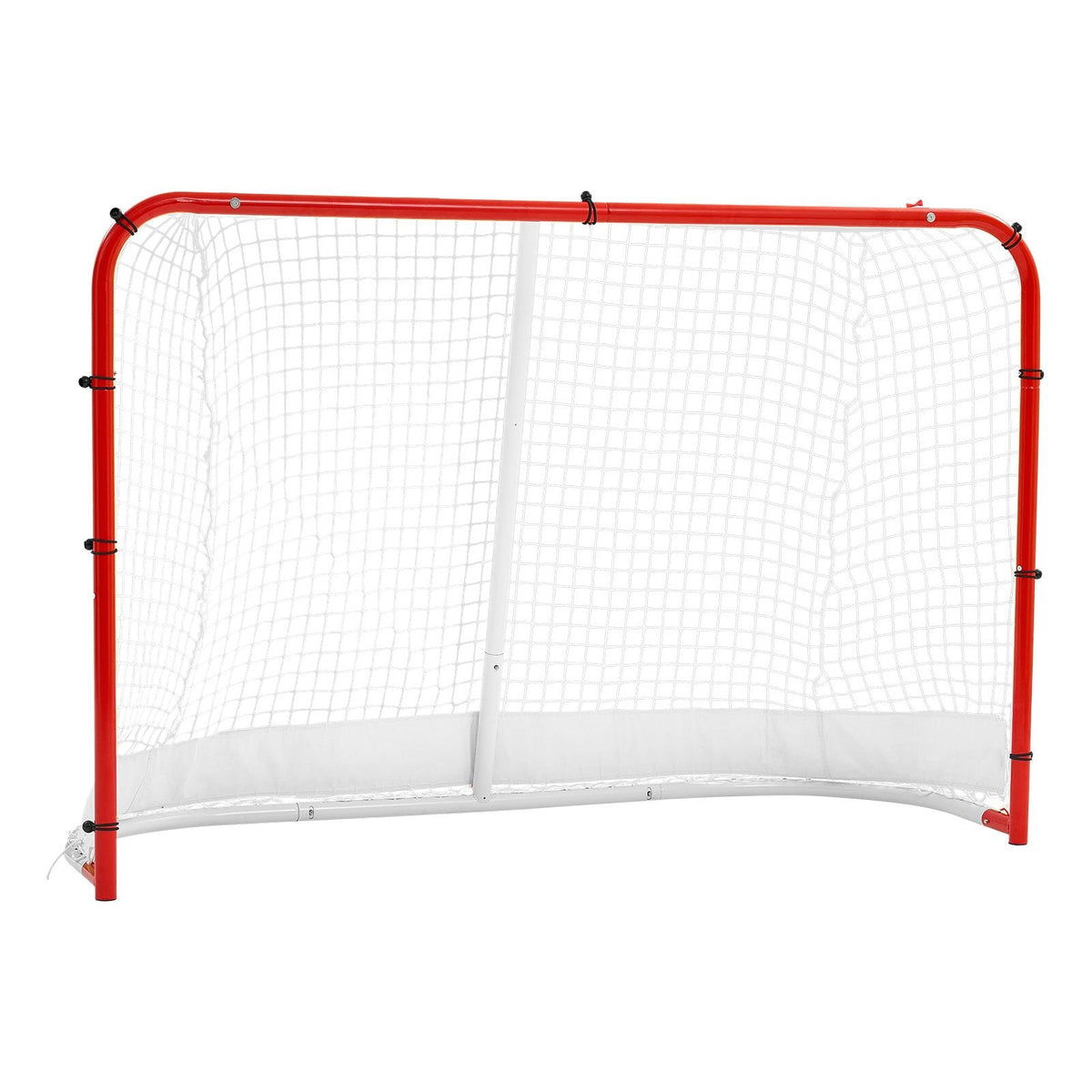 Street Hockey Goal, Heavy-Duty Steel Street + Roller Hockey Nets, Durable Hockey Net for Indoor Outdoor Use, Lightweight Portable Training, Easy Assembly for Backyard Park Garage, 72 x 48 in