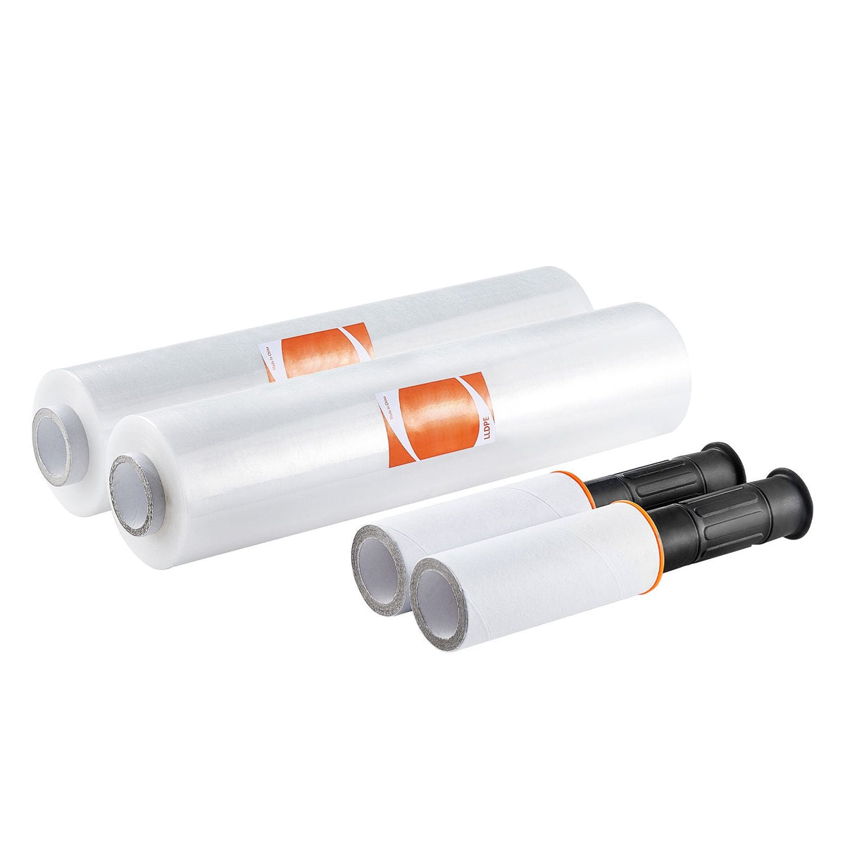 Stretch Film, 15 inches x 1000 feet, 2 Pack, 60 Gauge Industrial Strength Clear Durable Stretch Wrap Roll, Heavy Duty Shrink Film Stretch Wrap with Handles for Pallet Wrapping Shipping Moving
