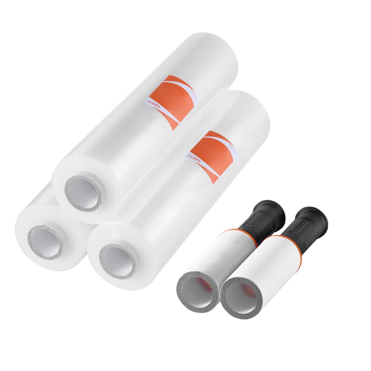 Stretch Film, 15 inches x 1000 feet, 3 Pack, 60 Gauge Industrial Strength Clear Durable Stretch Wrap Roll, Heavy Duty Shrink Film Stretch Wrap with Handles for Pallet Wrapping Shipping Moving