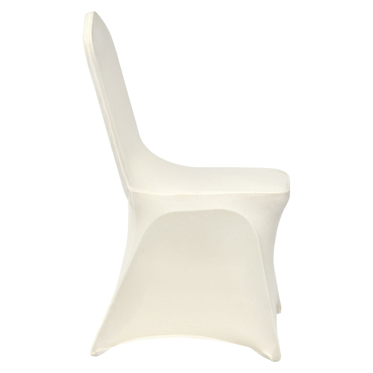 Stretch Spandex Folding Chair Covers, Universal Fitted Chair Cover, Removable Washable Protective Slipcovers, for Wedding, Holiday, Banquet, Party, Celebration, Dining (100PCS Beige)