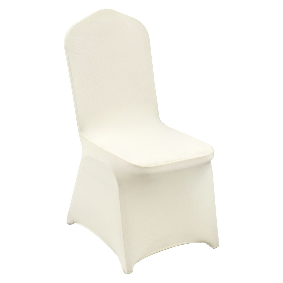 Stretch Spandex Folding Chair Covers, Universal Fitted Chair Cover, Removable Washable Protective Slipcovers, for Wedding, Holiday, Banquet, Party, Celebration, Dining (100PCS Beige)