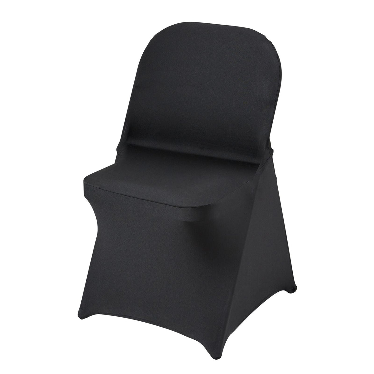 Stretch Spandex Folding Chair Covers, Universal Fitted Chair Cover, Removable Washable Protective Slipcovers, for Wedding, Holiday, Banquet, Party, Celebration, Dining (100PCS Black)