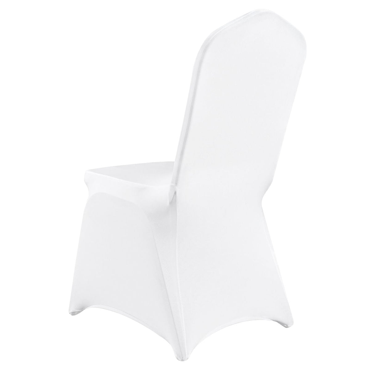 Stretch Spandex Folding Chair Covers, Universal Fitted Chair Cover, Removable Washable Protective Slipcovers, for Wedding, Holiday, Banquet, Party, Celebration, Dining (150PCS White)