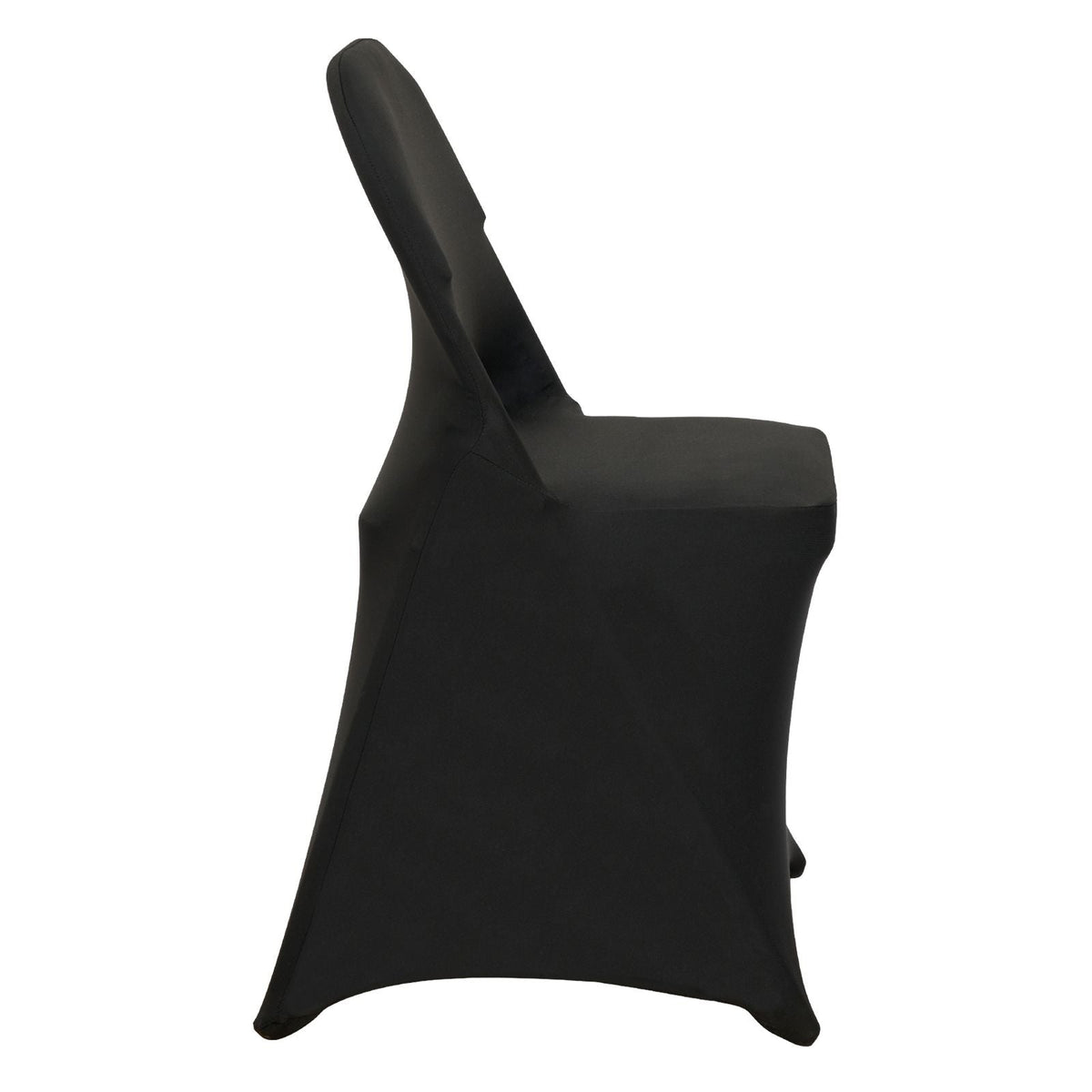 Stretch Spandex Folding Chair Covers, Universal Fitted Chair Cover, Removable Washable Protective Slipcovers, for Wedding, Holiday, Banquet, Party, Celebration, Dining (50PCS Black)