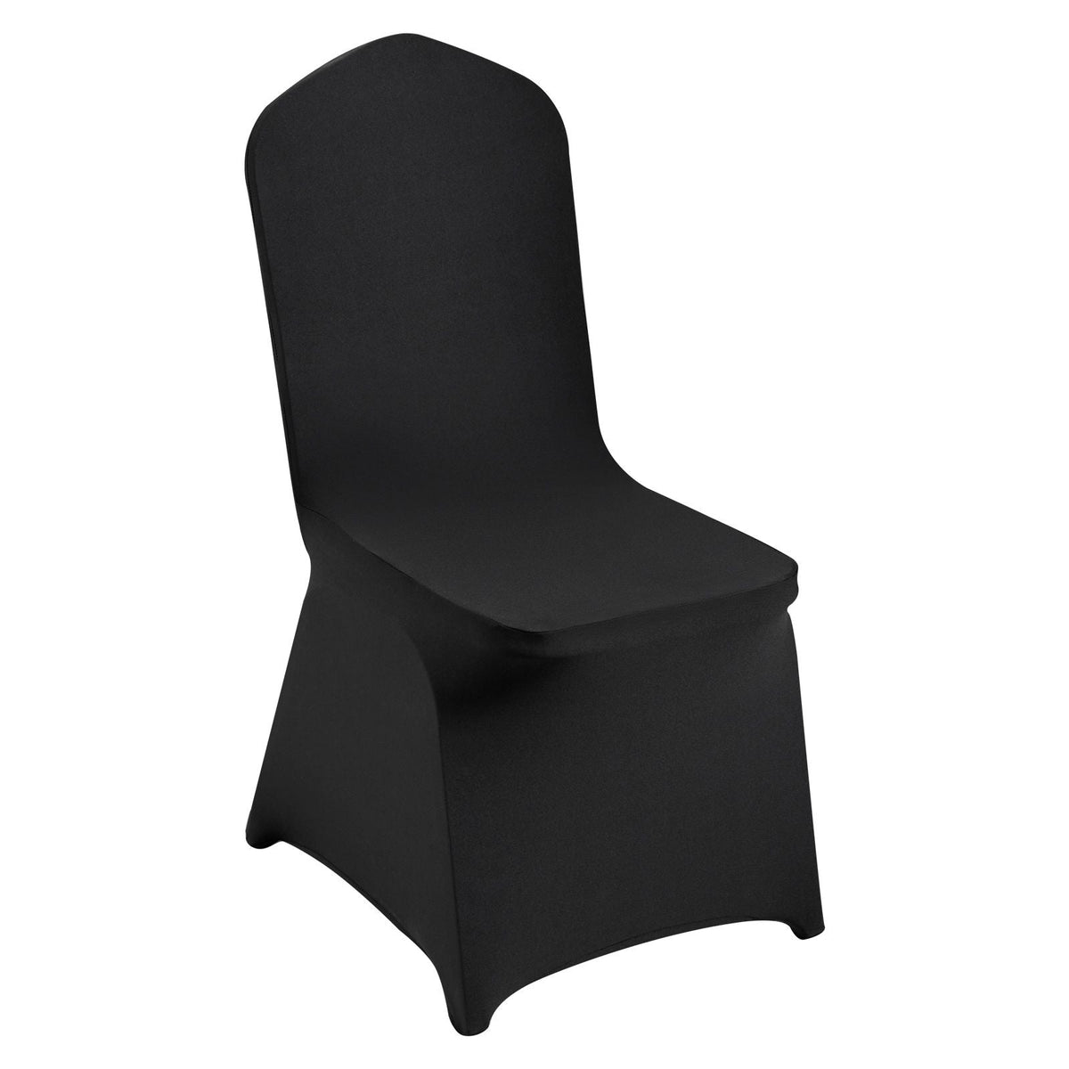 Stretch Spandex Folding Chair Covers, Universal Fitted Chair Cover, Removable Washable Protective Slipcovers, for Wedding, Holiday, Banquet, Party, Celebration, Dining (50PCS Black)