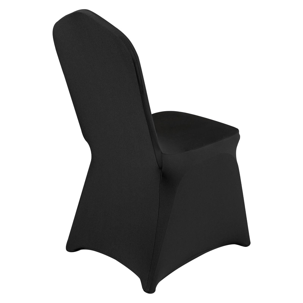 Stretch Spandex Folding Chair Covers, Universal Fitted Chair Cover, Removable Washable Protective Slipcovers, for Wedding, Holiday, Banquet, Party, Celebration, Dining (50PCS Black)
