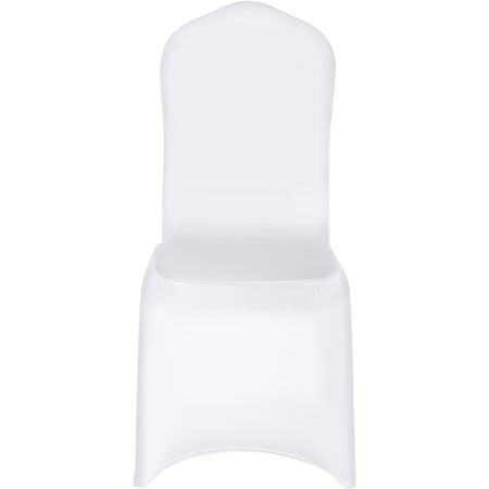 Stretch Spandex Folding Chair Covers, Universal Fitted Chair Cover, Removable Washable Protective Slipcovers, for Wedding, Holiday, Banquet, Party, Celebration, Dining (50PCS White)