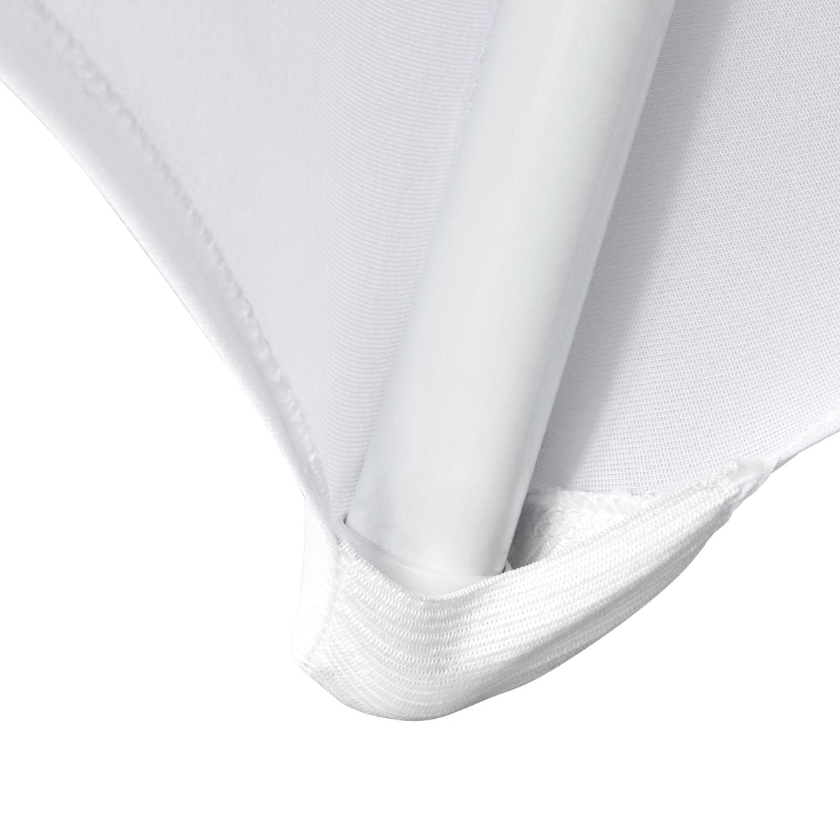 Stretch Spandex Folding Chair Covers, Universal Fitted Chair Cover, Removable Washable Protective Slipcovers, for Wedding, Holiday, Banquet, Party, Celebration, Dining (50PCS White)