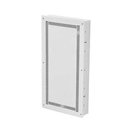Structured Media Enclosure, 28-Inch, Recessed in-Wall Media Box with Cover, Wall-Mount Cable Management Box Kit, Structured Wiring Multi-Media Cabinet, Cold-Rolled Steel, for TV Home Theater
