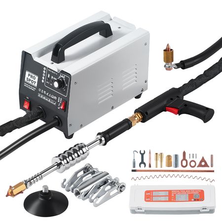 Stud Welder Dent Repair Kit, 110V Auto Body Spot Welding Dent Puller Machine with 7 Welding Modes & Adjustable Power, 1.8KW Spot Welder Dent Removal Tool for Car, Truck Dent Repair
