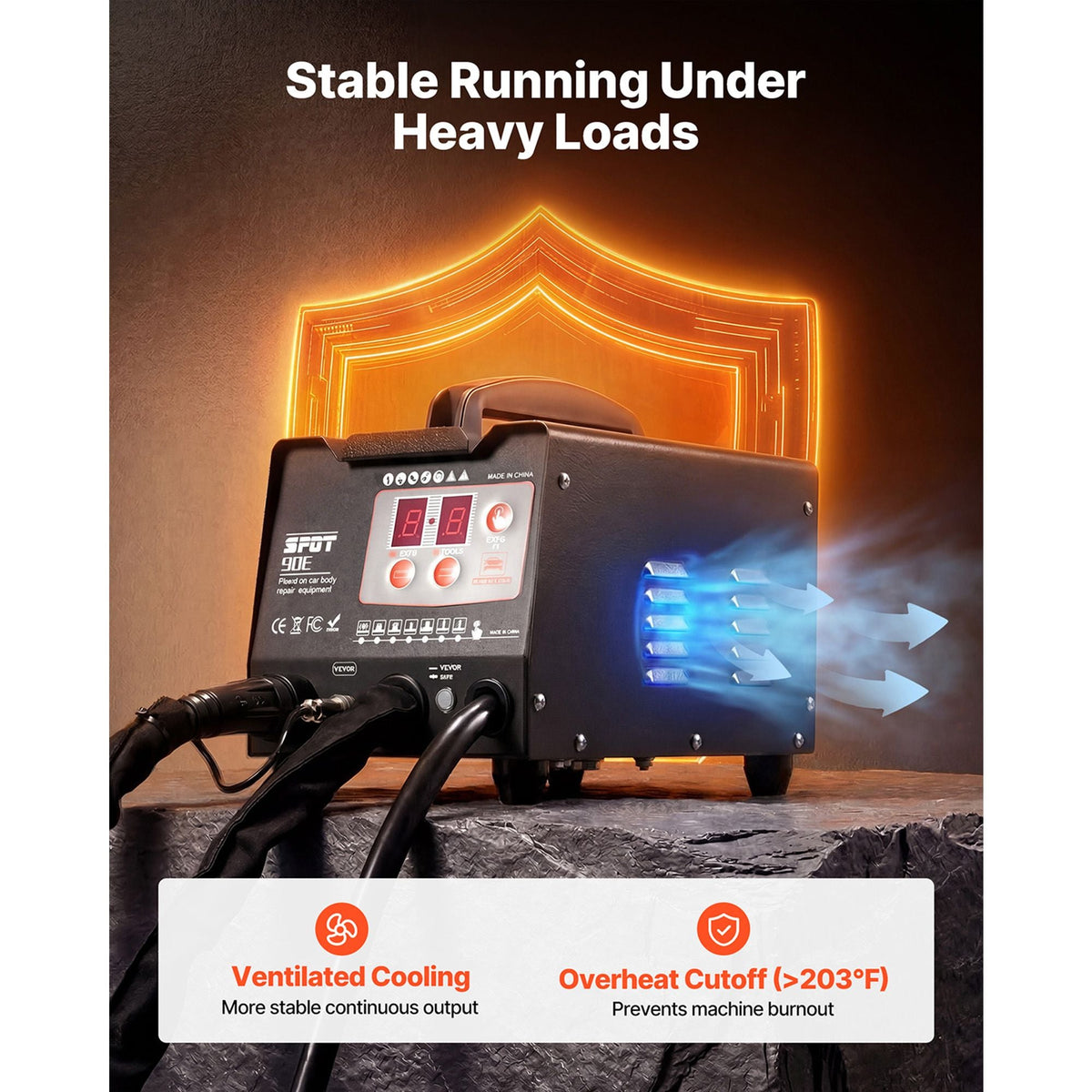 Stud Welder Dent Repair Kit & Welding Cart, 3KW Spot Welder with 2 Welding Guns and 7 Modes, 110V Auto Body Spot Welding Dent Repair Machine for Steel Panel Repair