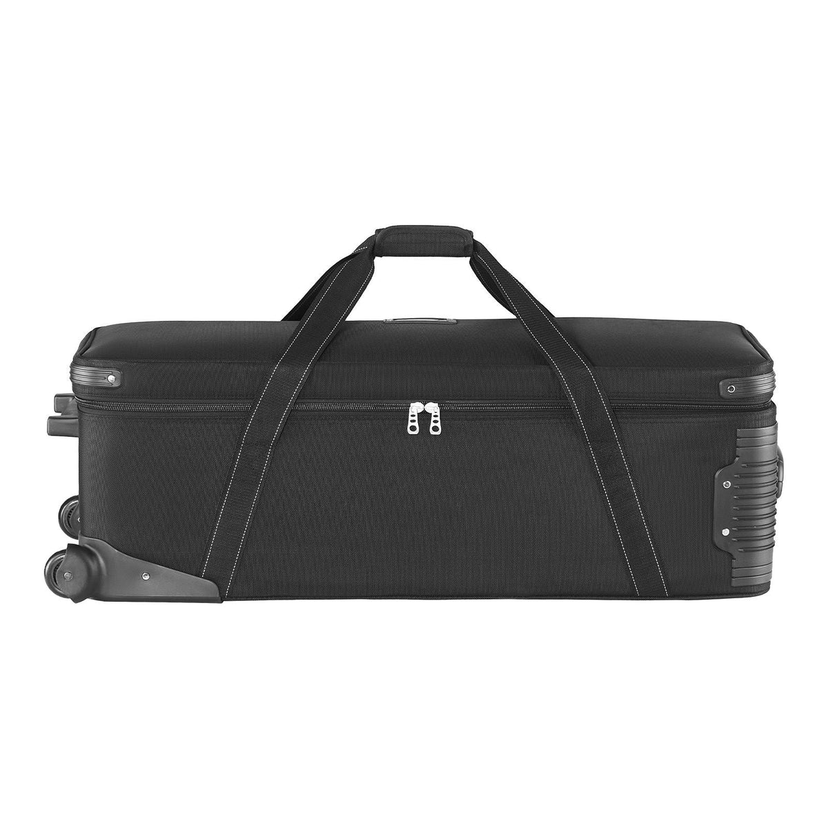 Studio Equipment Trolley Case, 35.83 x 11.81 x 14 in / 91 x 30 x 35.5 cm, Rolling Camera Bag, Carrying Bag with Wheels Straps Padded Compartment Handle, for Light Stands, Tripods, Telescopes