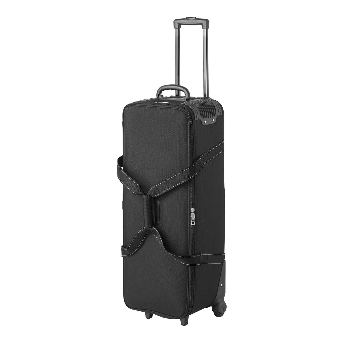 Studio Equipment Trolley Case, 46.46 x 14.57 x 11.81 in / 118 x 37 x 30 cm, Rolling Camera Bag, Carrying Bag with Wheels Straps Padded Compartment Handle, for Light Stands, Tripods, Telescopes