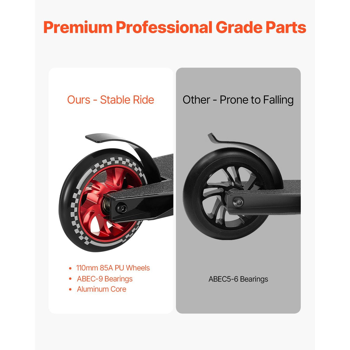 Stunt Scooter, Pro Complete Trick Scooters for Kids Ages 11-13 Years, Teens, Adults, Boys, and Girls, Freestyle Street Rider for Intermediate and Beginner, Double Layer Lightweight Aluminum Deck