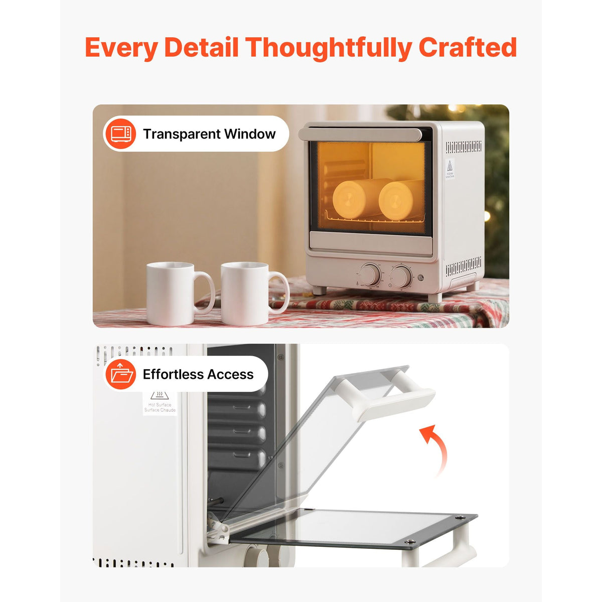 Sublimation Oven Machine, 13 Qt, Fits 20oz Tumblers, with 1 Heat Air Gun, 50 Shrink Films, 1 Tape and 2 Heat Gloves, Oven for Sublimation Blank Tumblers, Mugs, Bowls, Off-White