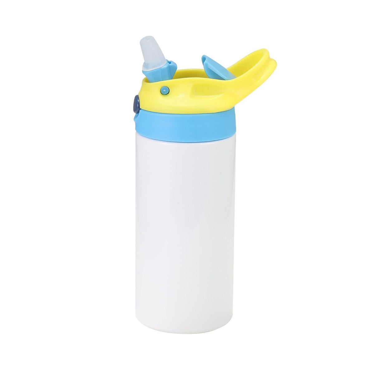 Sublimation Tumblers, 12 Pack, 12 oz Kids Sublimation Water Bottles, Food-Grade Stainless Steel Cups with Lids and Straws, Double Wall Insulated Tumbler Blank, for DIY Personalized Customization