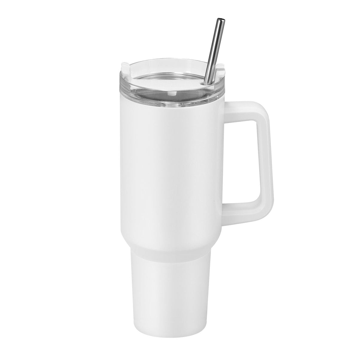 Sublimation Tumblers, 8 Pack, 40 oz Tumblers Bulk with Handle, Stainless Steel Sublimation Cups with Lids and Straws, Double Wall Insulated Tumbler Blank, for DIY Personalized Customization