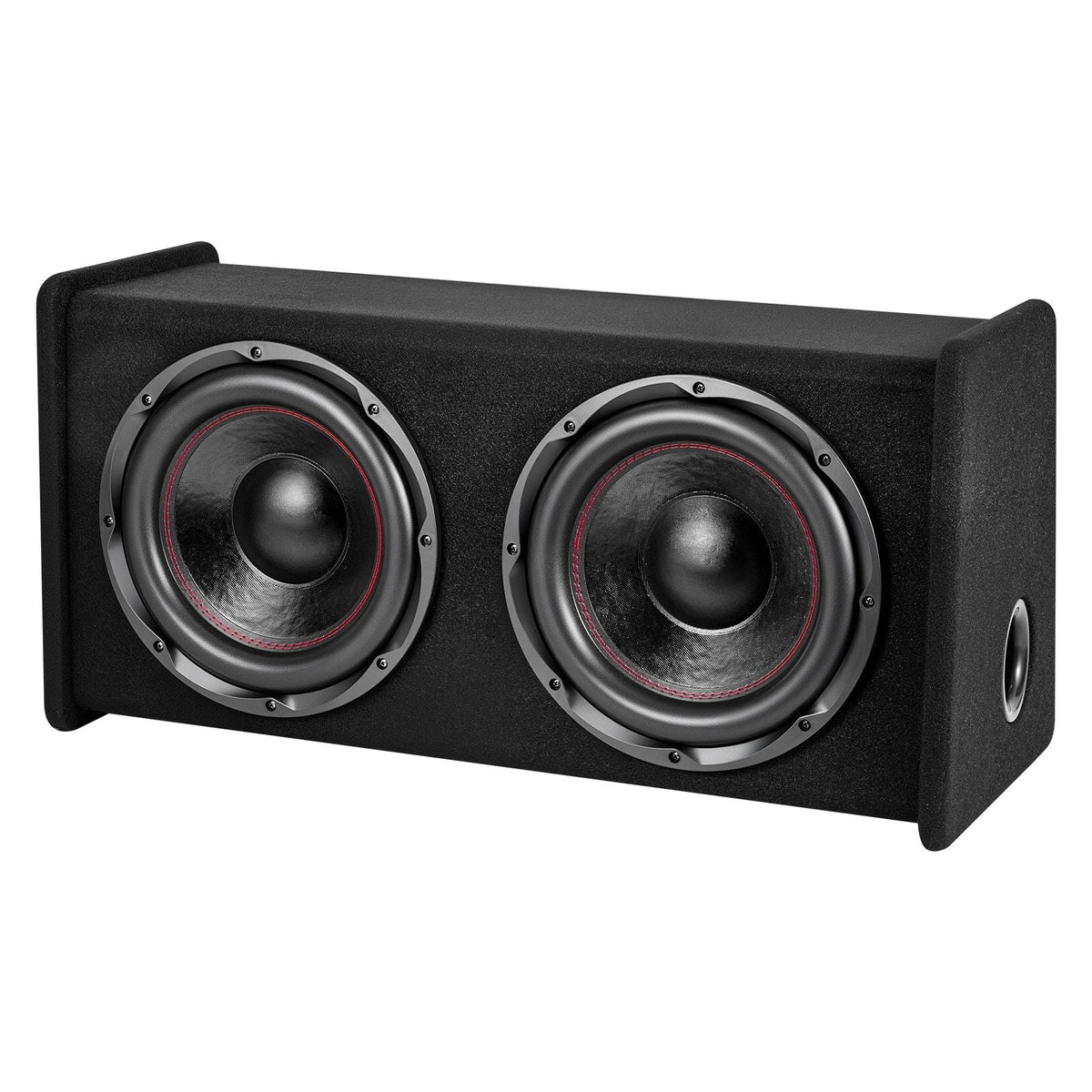 Subwoofer Bass Package, 12 in, 490W RMS, Dual Car Audio Subwoofer and Amp Package, with Loaded Enclosure, Separate Amplifier, and Wiring Kit, for Various Vehicles Trunks, Car Audio Systems