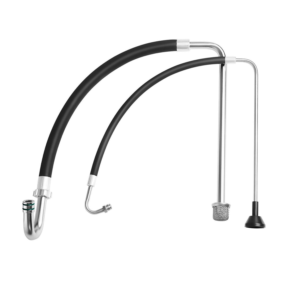 Suction Hose Tube and Reflux Line Sets, Aluminum Alloy an Rubber Suction Hose and Reflux Line Set, Paint Sprayers Tool Part, Compatible with Multiple Airless Spraying/Line Painting Machine