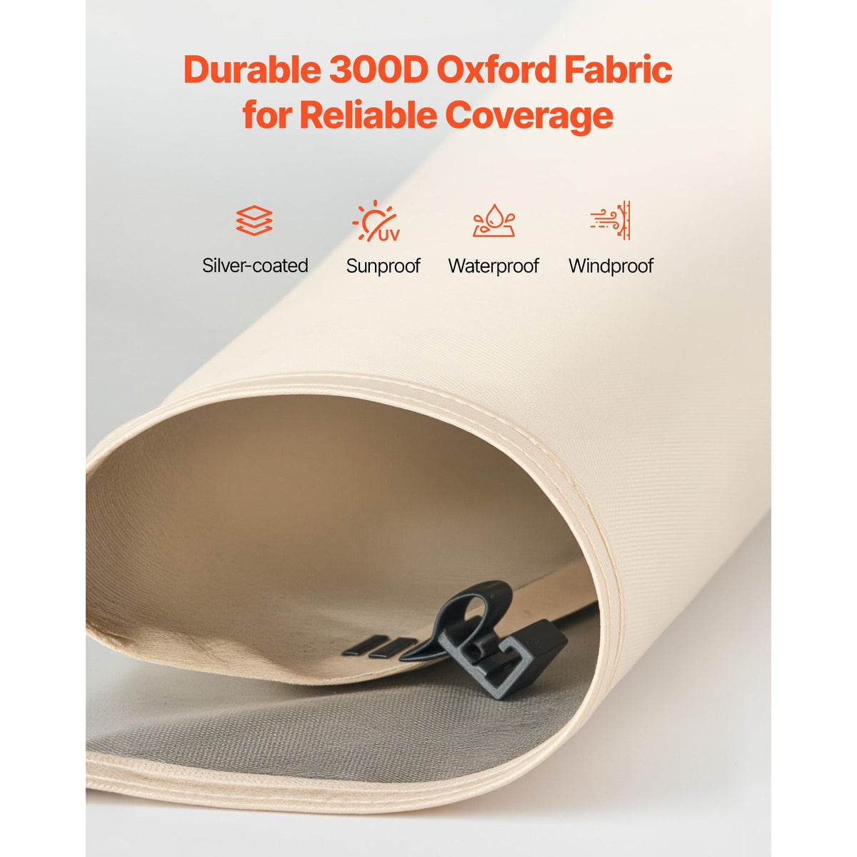 Sun Shade Sail Canopy Covers, Fit for 6 x 6 ft Screen House Tent, Sun Protection, 5.51 x 5.71 ft 300D Oxford Silver-Coated Fabric, Pack of 2 (Not Include Tent), for Outdoor Activities, Beige