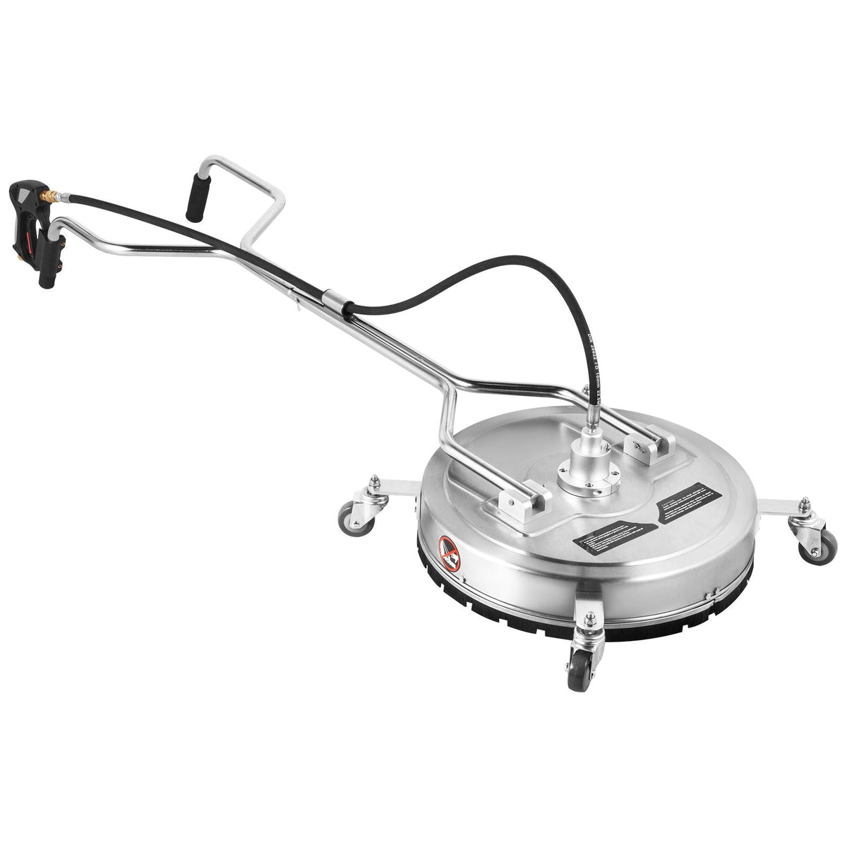 Surface Cleaner 22inch Flat Surface Cleaner for Pressure Washer 4000psi Pressure with 3/8 Quick Connector Surface Cleaner with Casters 10.5GPM Stainless Steel Rotating Rod & 3 Nozzle for Patio