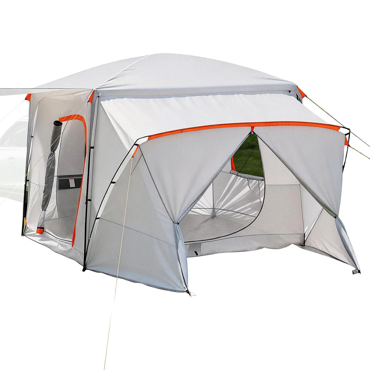 SUV Camping Tent for 5-9 Person, 13 x 10 FT 3-Season SUV Tailgate Tent with Ventilated Windows, PU2000mm Waterproof Dual-Use Car Rear Hatch Tents for Outdoor Hiking Travels