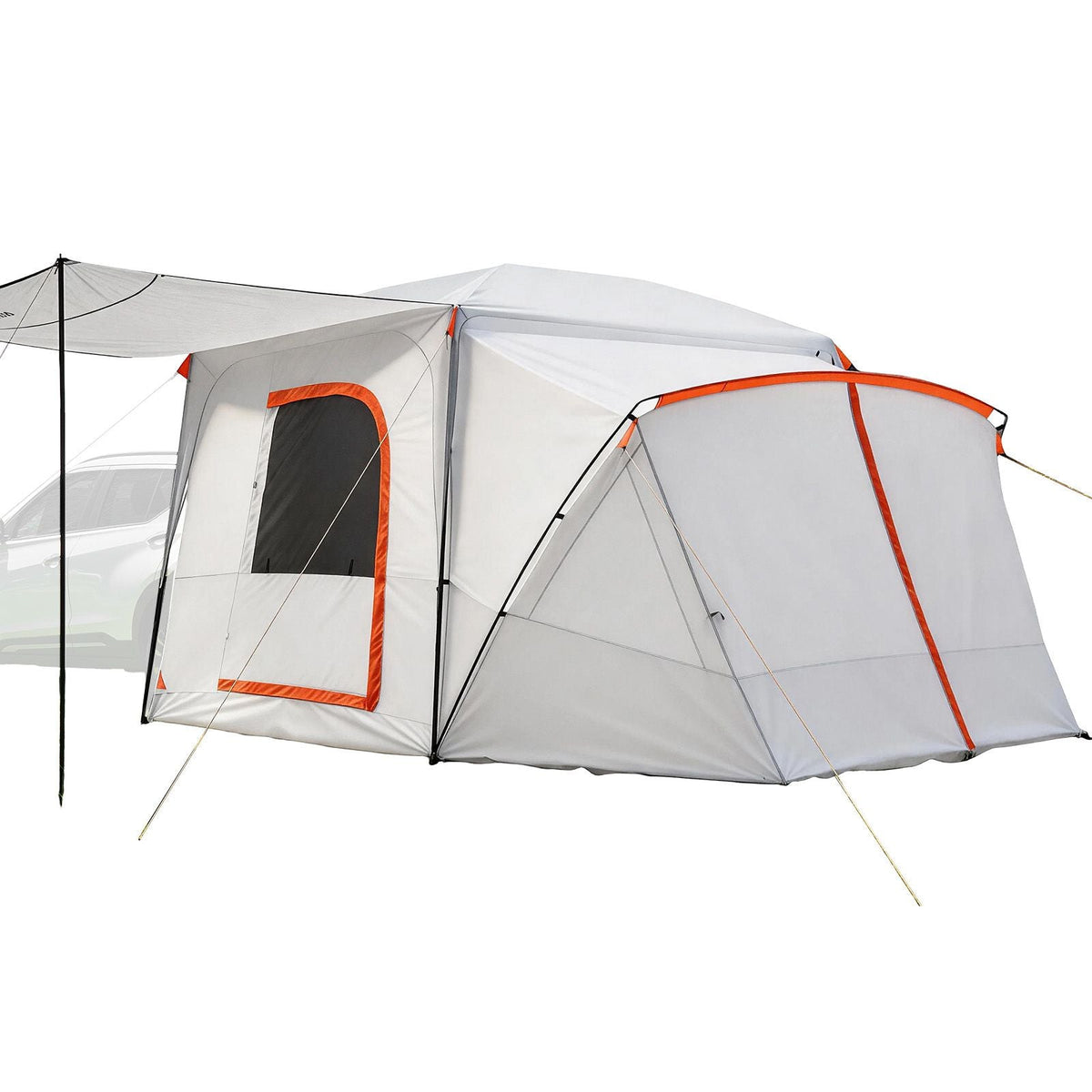SUV Camping Tent for 5-9 Person, 13 x 10 FT 3-Season SUV Tailgate Tent with Ventilated Windows, PU2000mm Waterproof Dual-Use Car Rear Hatch Tents for Outdoor Hiking Travels