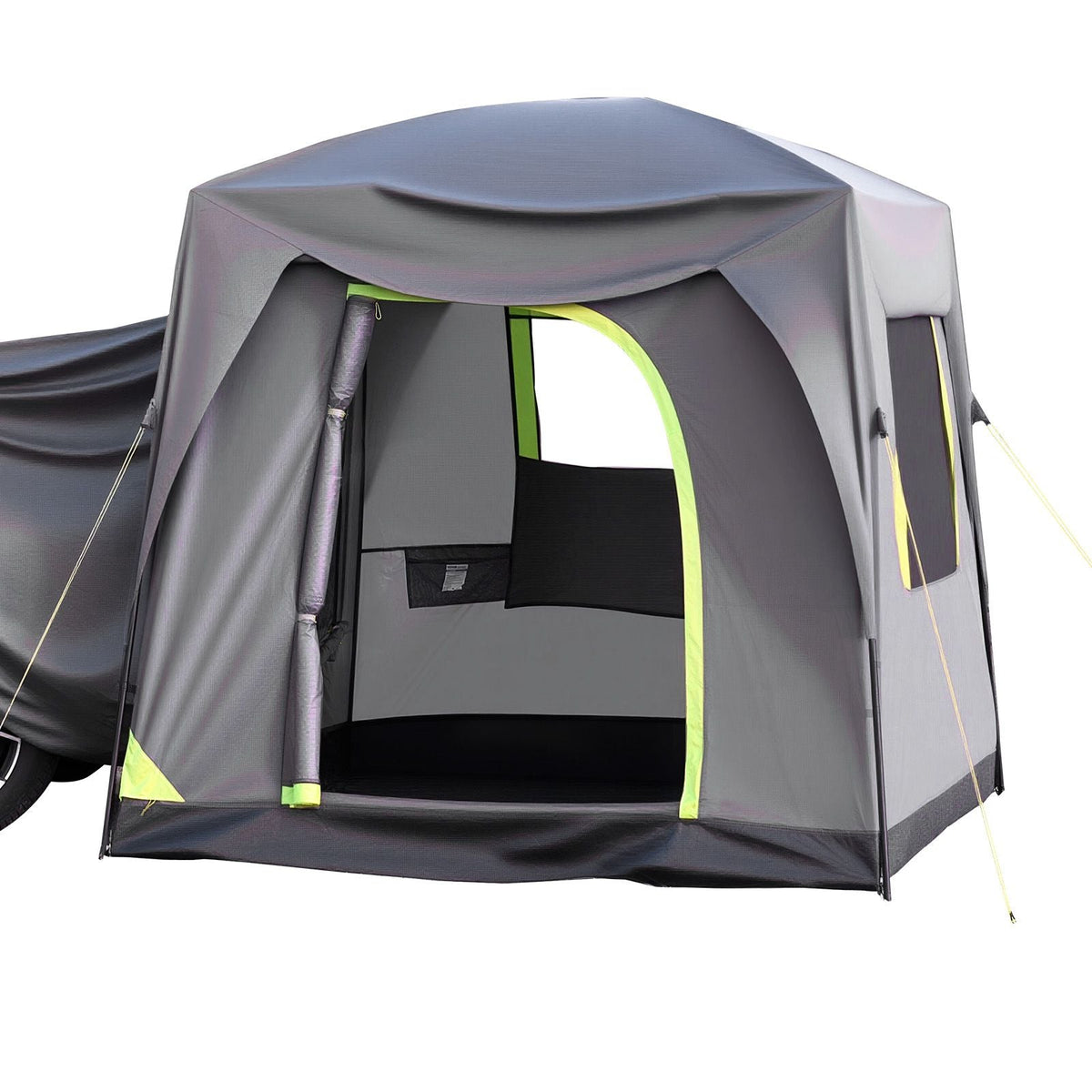 SUV Tent for Camping, 10FT L x 8FT W, Waterproof PU2000mm Spacious Double Layer Design for 5-8 Person, SUV Camping Tent with Mesh Windows, Includes Rainfly & Storage Bag, for Outdoor Activities