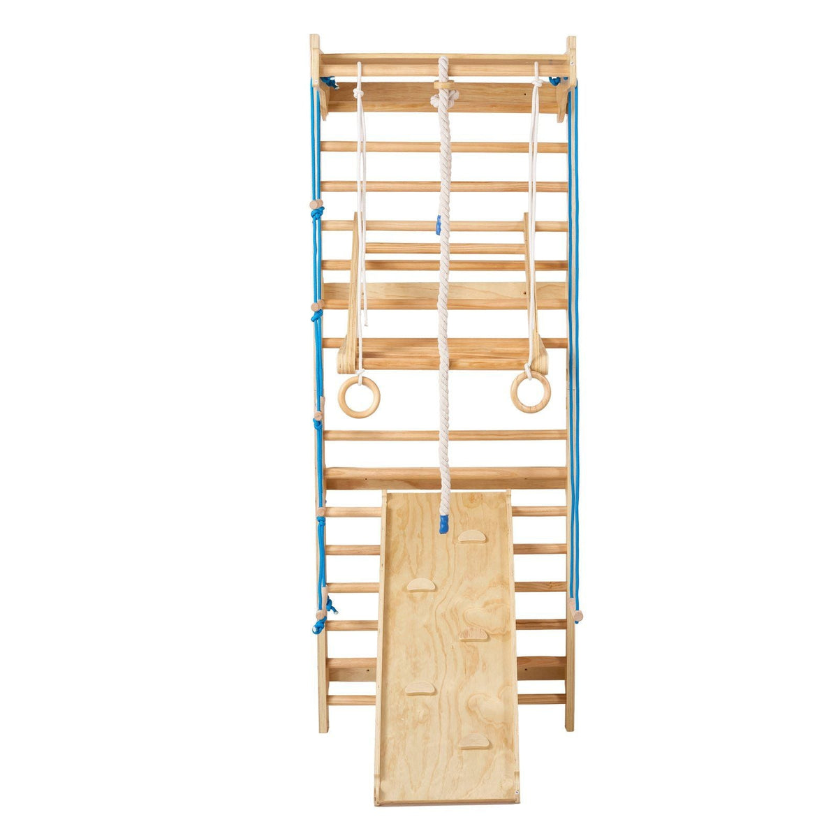 Swedish Ladder Wall Gym 8 in 1 Wooden Indoor Playground Climbing Toys