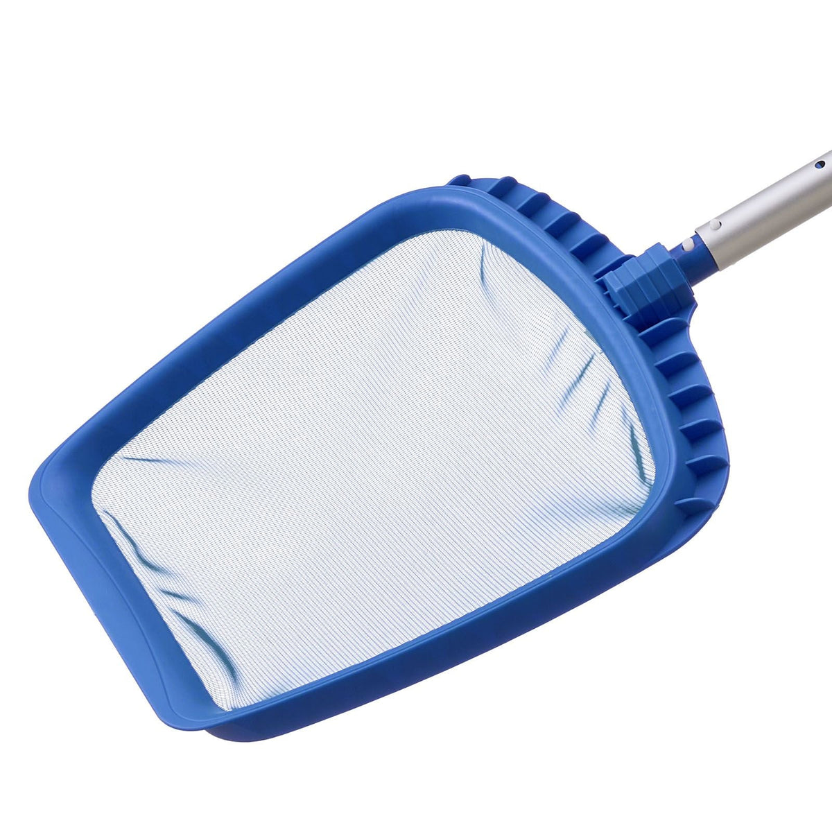 Swimming Pool Cleaning Kit, Includes 2 Detachable Brush Heads (20 Inch / 5.5 Inch) and 2 Pool Skimmer Nets, 4-in-1 Inground/Above Ground Pools Cleaning Tools Set for Leaf, Fine Mesh, No Poles