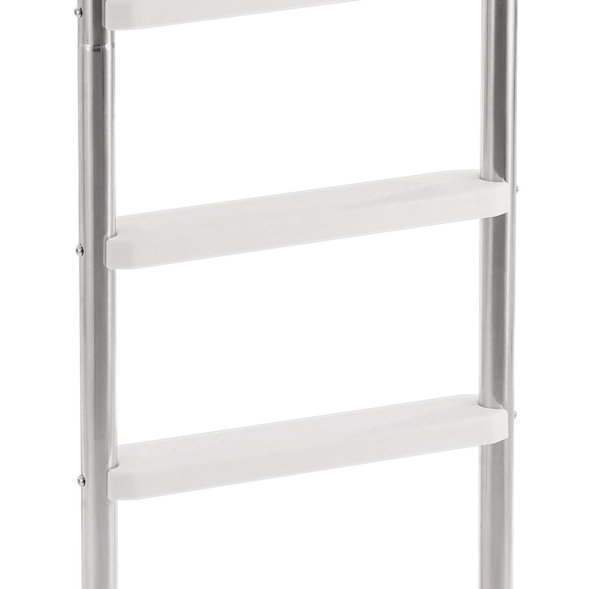 Swimming Pool Ladder, 4-Step Double Handrails Stairs with Non-slip Heavy Duty Steps, Stainless Steel Load Capacity 265 lbs, for 54 In Inground Pools with Mounted Deck Board Indoor & Outdoor