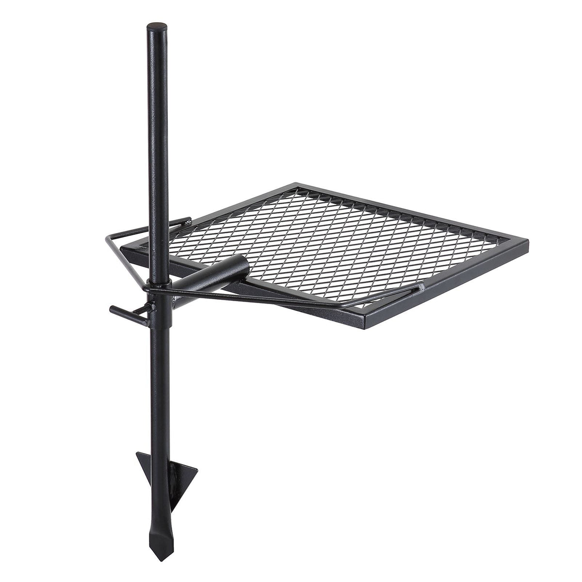 Swivel Campfire Grill, Fire Pit Grill Grate over Fire Pits, Heavy Duty Steel Grill Grates, 360° Adjustable Open Fire Outdoor Cooking Equipment, Portable Camp Fire Racks for Camping Outdoor BBQ