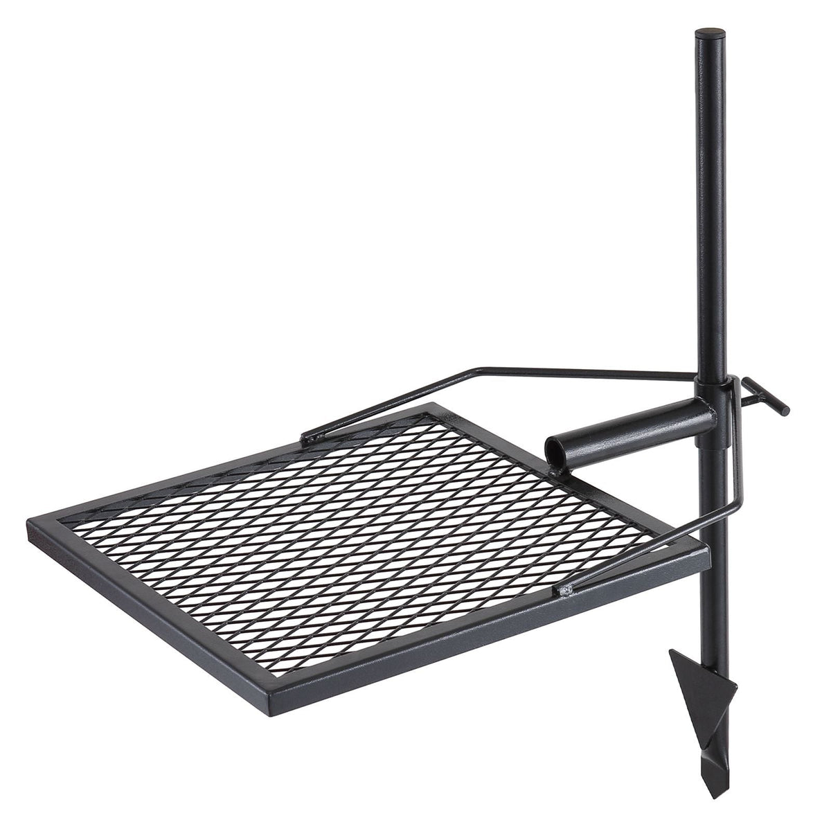 Swivel Campfire Grill, Fire Pit Grill Grate over Fire Pits, Heavy Duty Steel Grill Grates, 360° Adjustable Open Fire Outdoor Cooking Equipment, Portable Camp Fire Racks for Camping Outdoor BBQ
