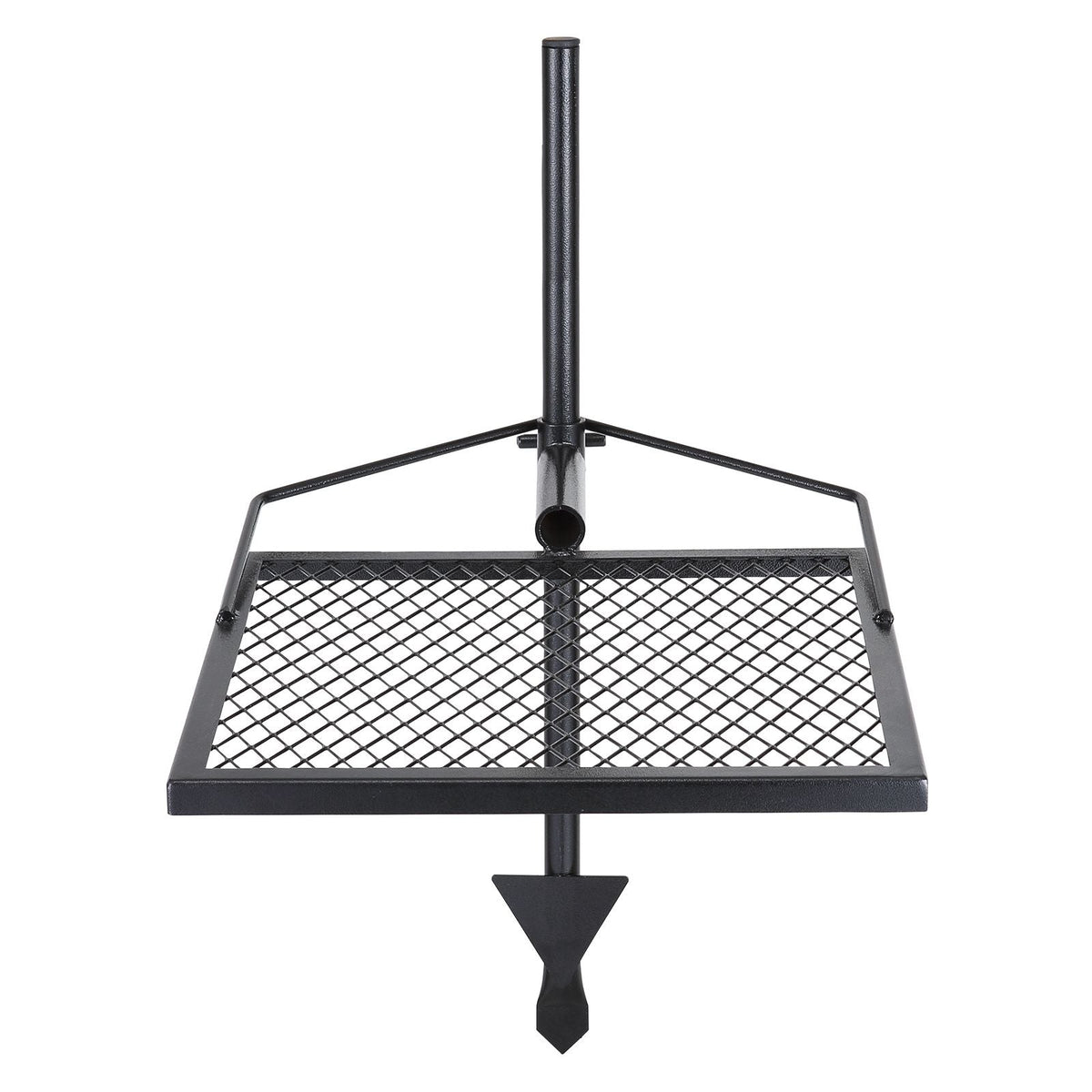 Swivel Campfire Grill, Fire Pit Grill Grate over Fire Pits, Heavy Duty Steel Grill Grates, 360° Adjustable Open Fire Outdoor Cooking Equipment, Portable Camp Fire Racks for Camping Outdoor BBQ