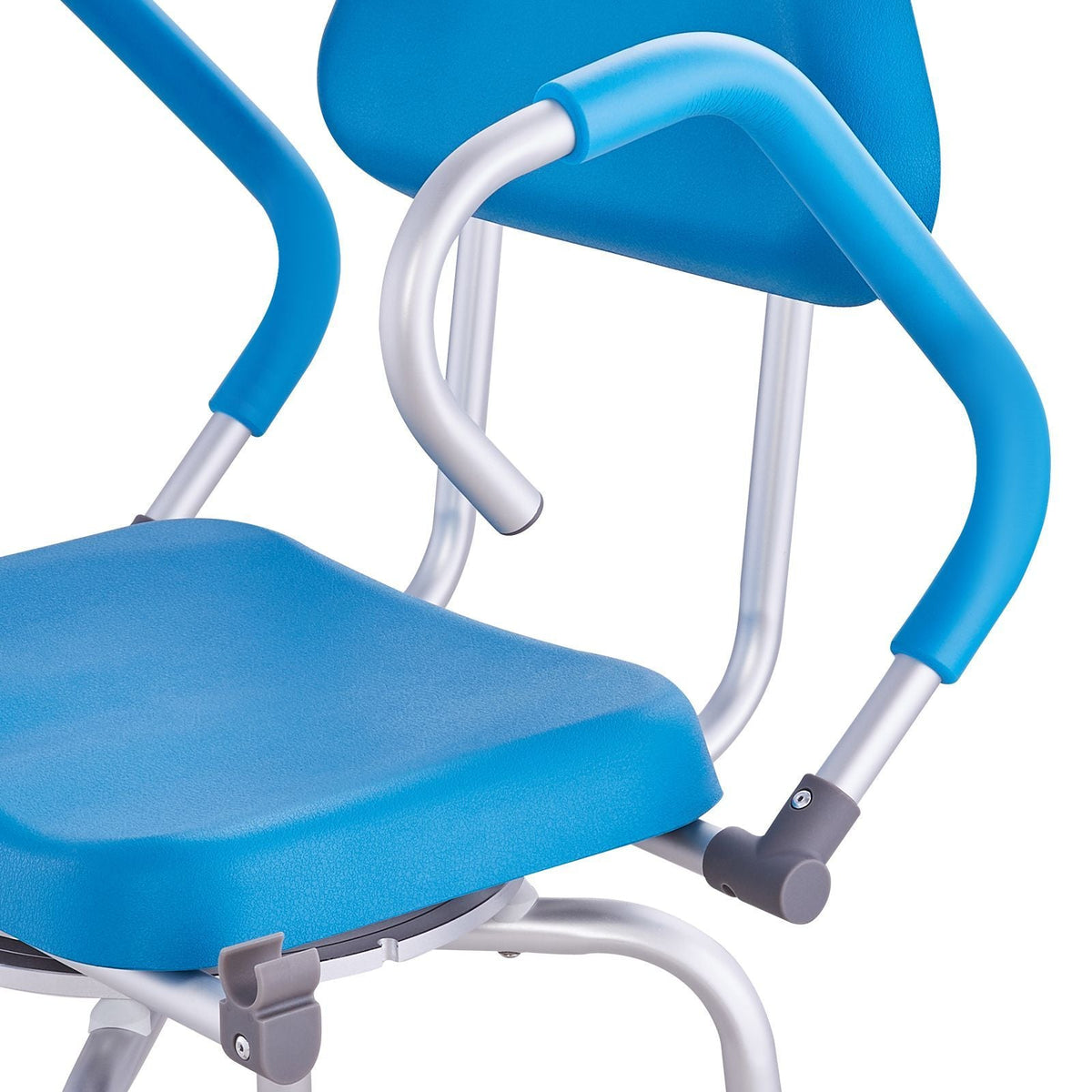 Swivel Shower Chair 360 Degree, Adjustable Shower Seat with Pivoting Arms & Padded Bath Seat for Inside Shower or Tub, Non-Slip Rotating Bathtub Chair for Elderly Disabled, 300LBS Capacity