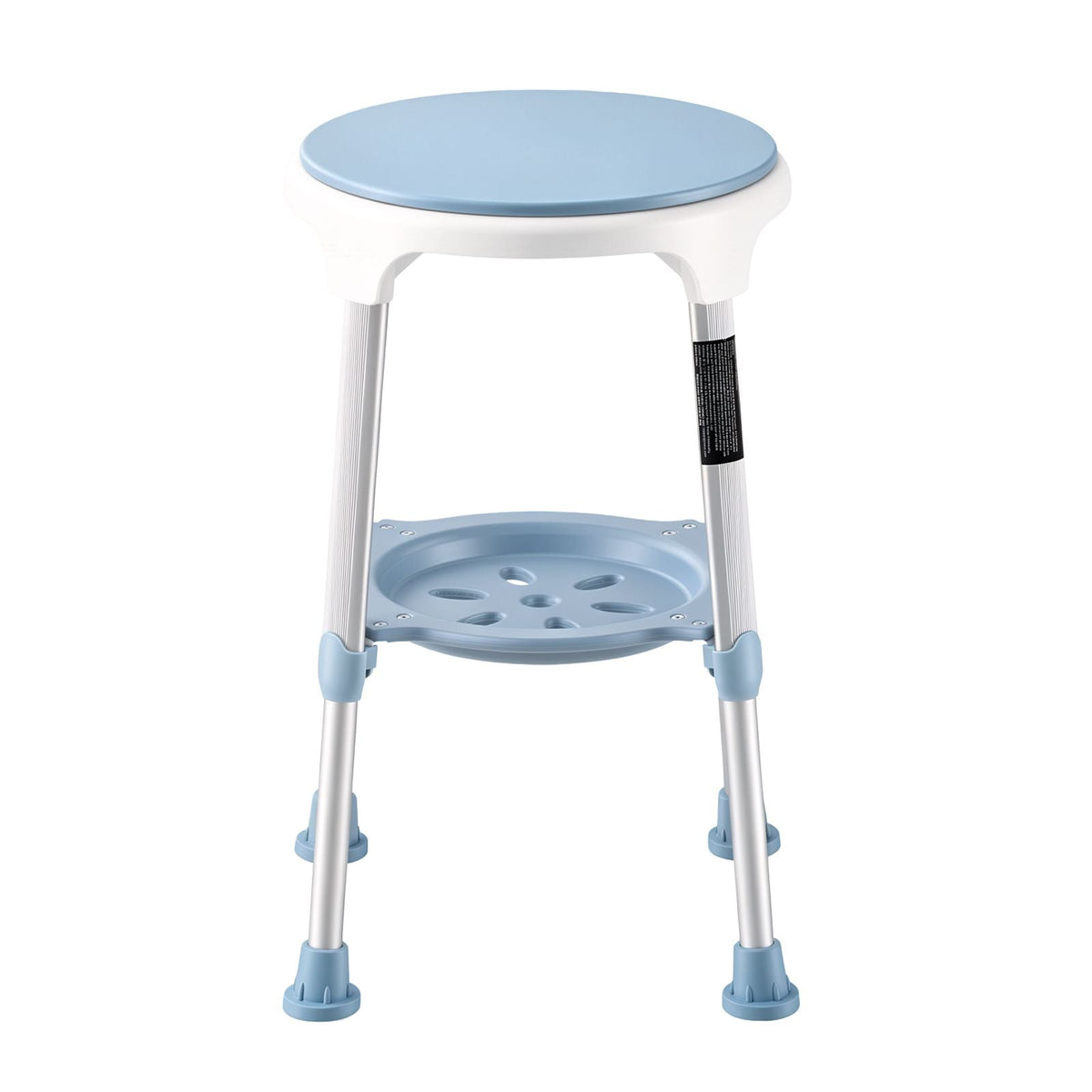 Swivel Shower Chair 360 Degree, Height Adjustable Bath Seat for Inside Showers or Tubs, Non-Slip Rotating Bathtub Stool with Storage Tray for Elderly Disabled Injured, 350LBS Capacity