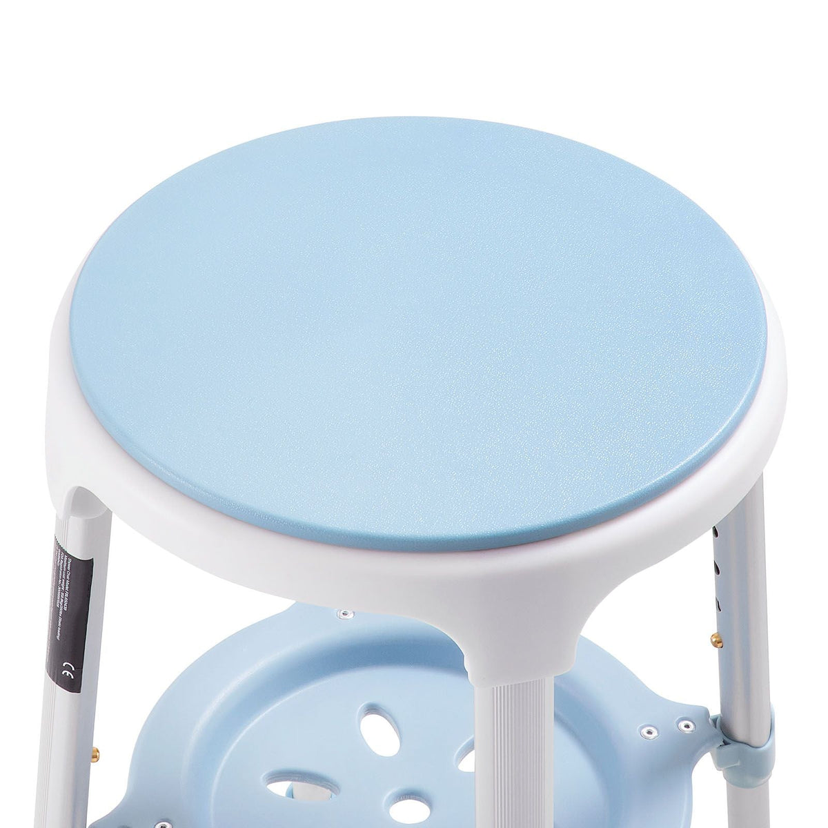 Swivel Shower Chair 360 Degree, Height Adjustable Bath Seat for Inside Showers or Tubs, Non-Slip Rotating Bathtub Stool with Storage Tray for Elderly Disabled Injured, 350LBS Capacity