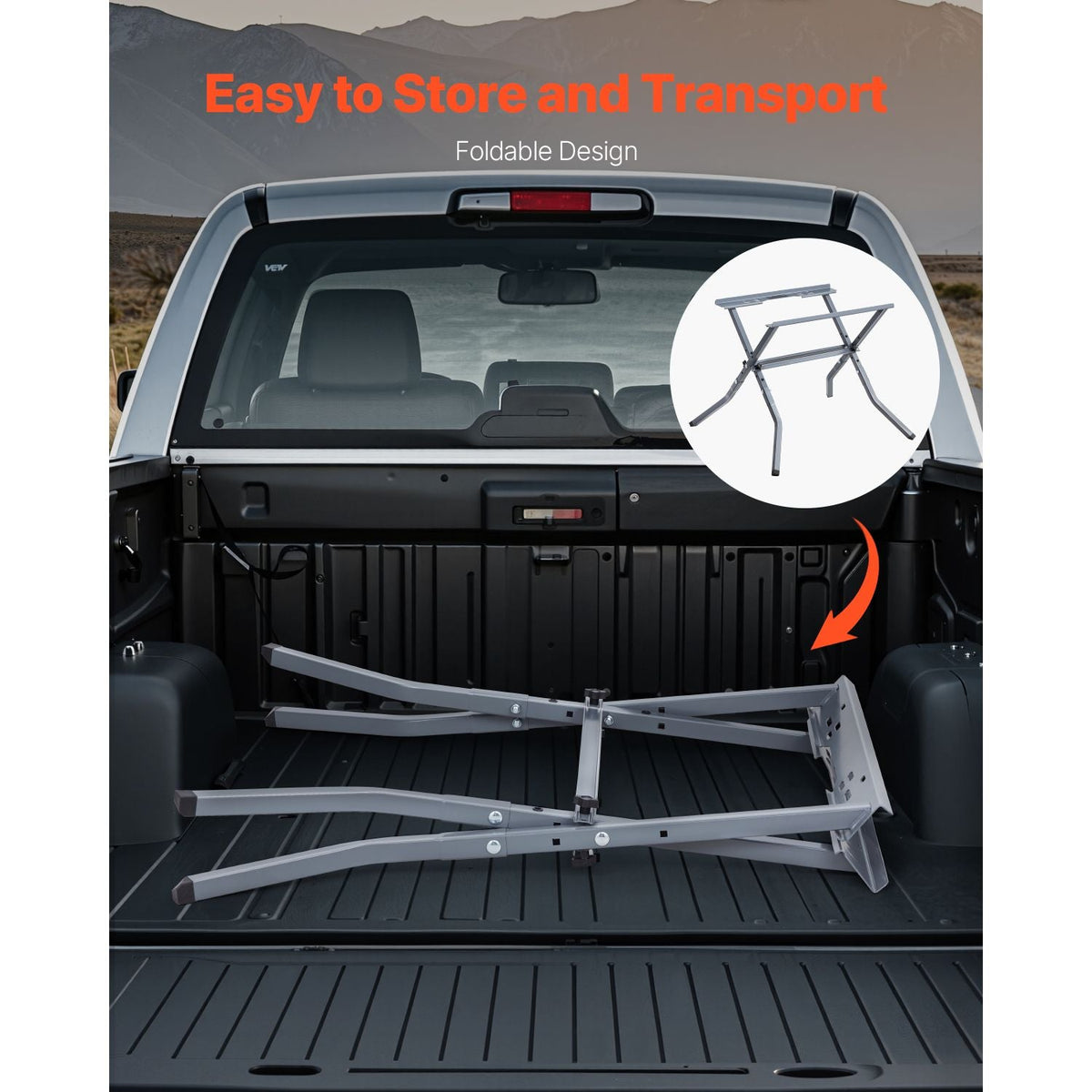 Table Saw Folding Stand, 350 lbs / 158.76 kg Load Capacity, Portable Compact Table Saw Stand, Heavy Duty Construction, Easy Storage, Foldable Design, Universal for Most Brands of Table Saws
