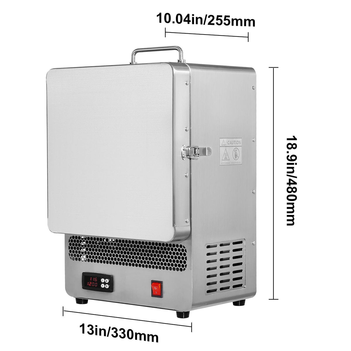 Tabletop Kiln Melter, 1500W Electric Kiln, 2192 F Max Temperature, Precise Control, Stainless Steel, Gold Melting Furnace for Wax Casting, Clay DIY, Metal Tempering, Glazing on Pottery, Silver
