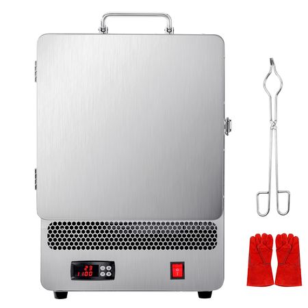 Tabletop Kiln Melter, 1500W Electric Kiln, 2192 Fahrenheit Max Temp, Stainless Steel, Programmable Gold Melting Furnace for Wax Casting, Clay DIY, Metal Tempering, Glazing on Pottery, Silver