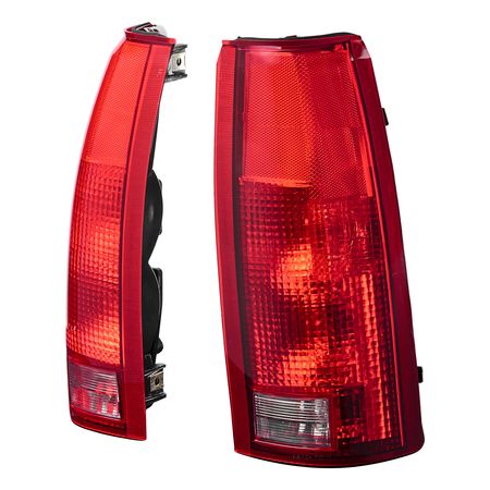 Tail Light Assembly Compatible with 1988-1999 Chevy/GMC C/K 1500 2500 3500, 1992-1999 Chevy/GMC Suburban 1500/2500, 2PCS Left & Right Side Taillight Rear Brake Lamps with Halogen Bulbs
