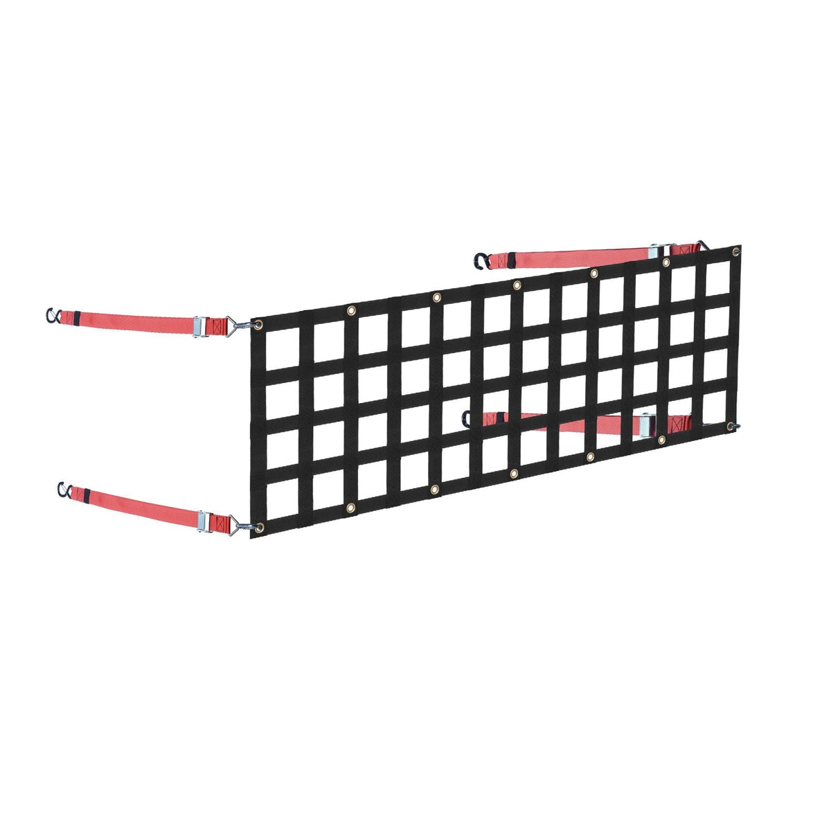 Tailgate Net, 54 in x 18 in, Heavy Duty Cargo Net for Truck Bed with 4 Adjustable Telescopic Straps, Extendable & Durable, Flexible Adjustment, Suitable for Pickup, Trailer, Truck, Jeep, SUV