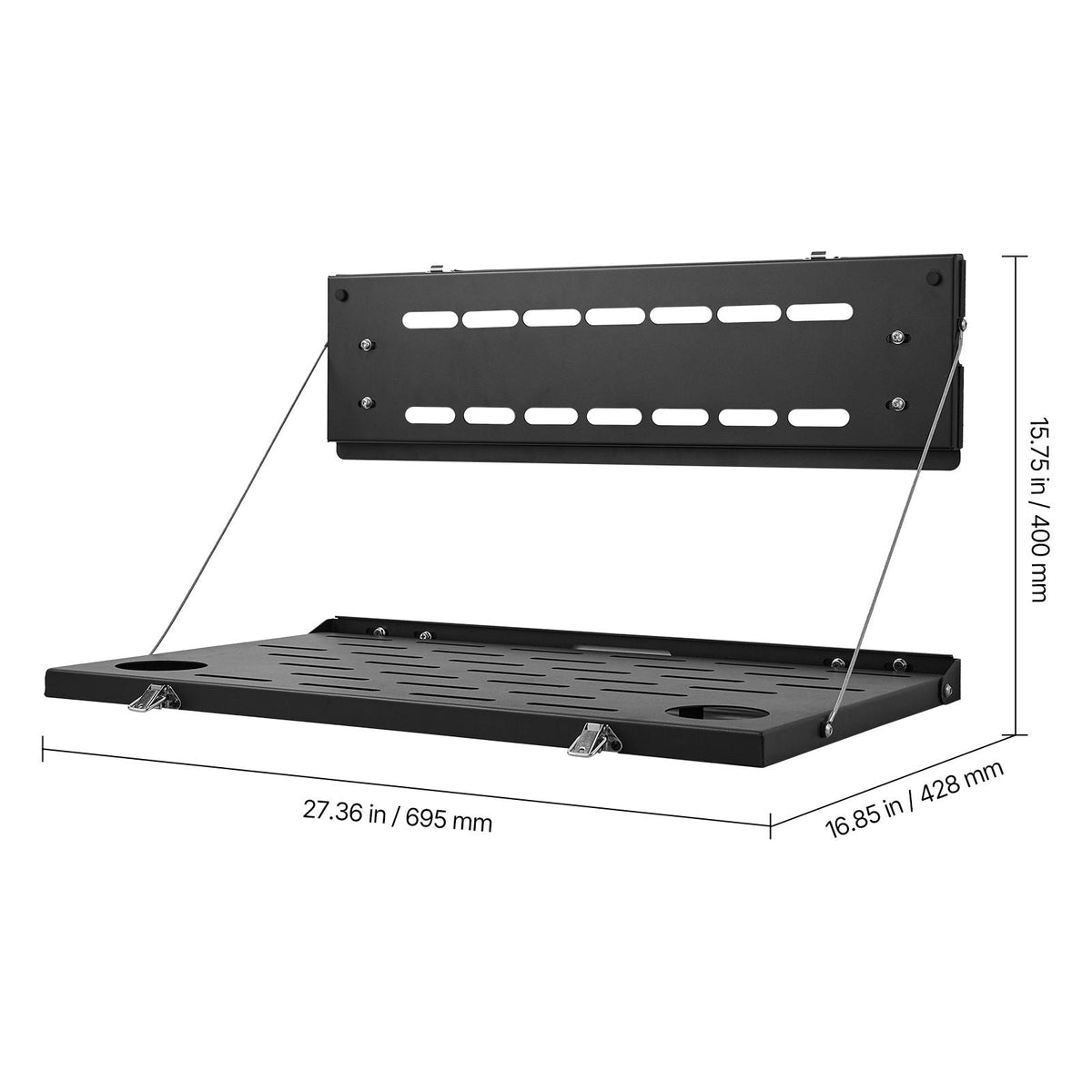 Tailgate Table, for 2021-2025 Ford Bronco, 88 lbs Load Capacity, Carbon Steel Foldable Molle Panel Drop Down Table, Rear Door Cargo Storage Rack Shelf Luggage Holder Carrier Camping Accessories
