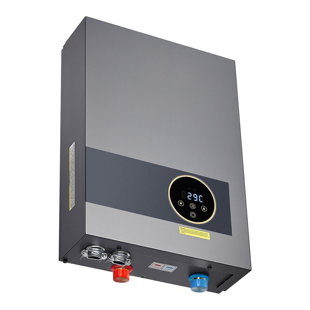 Tankless Electric Water Heater, 36kW Instant Hot Water Heater Under Sink, On Demand for Bathroom, Kitchen, Office with LCD Touch Screen, Child Security Lock ,Space-Saving, 240V