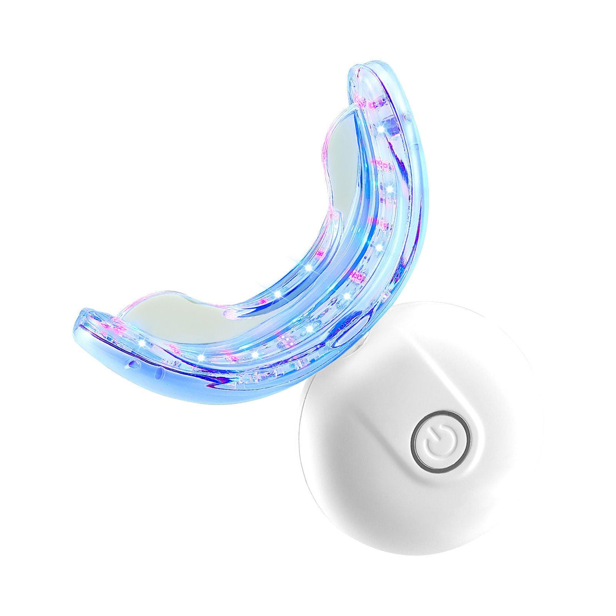Teeth Whitening Kit with LED Light, 32 LED Accelerator Lights, Whitening Gel Syringe, Desensitizing Gel, and U-Shaped Tray, Wireless Portable Kit Fast and Effectively Removes Stubborn Stains
